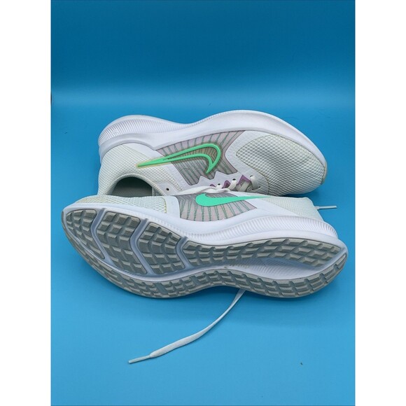 Nike Women's Downshifter 11 White/Green Glow Running Shoes - Size 8.5 - Picture 5 of 9